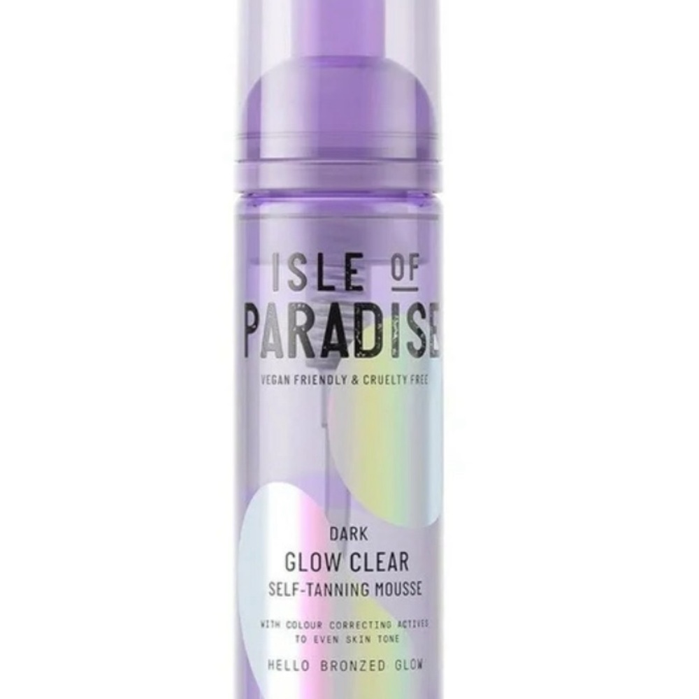 Isle of Paradise Dark Glow Clear Self-Tanning Mousse - Lavender